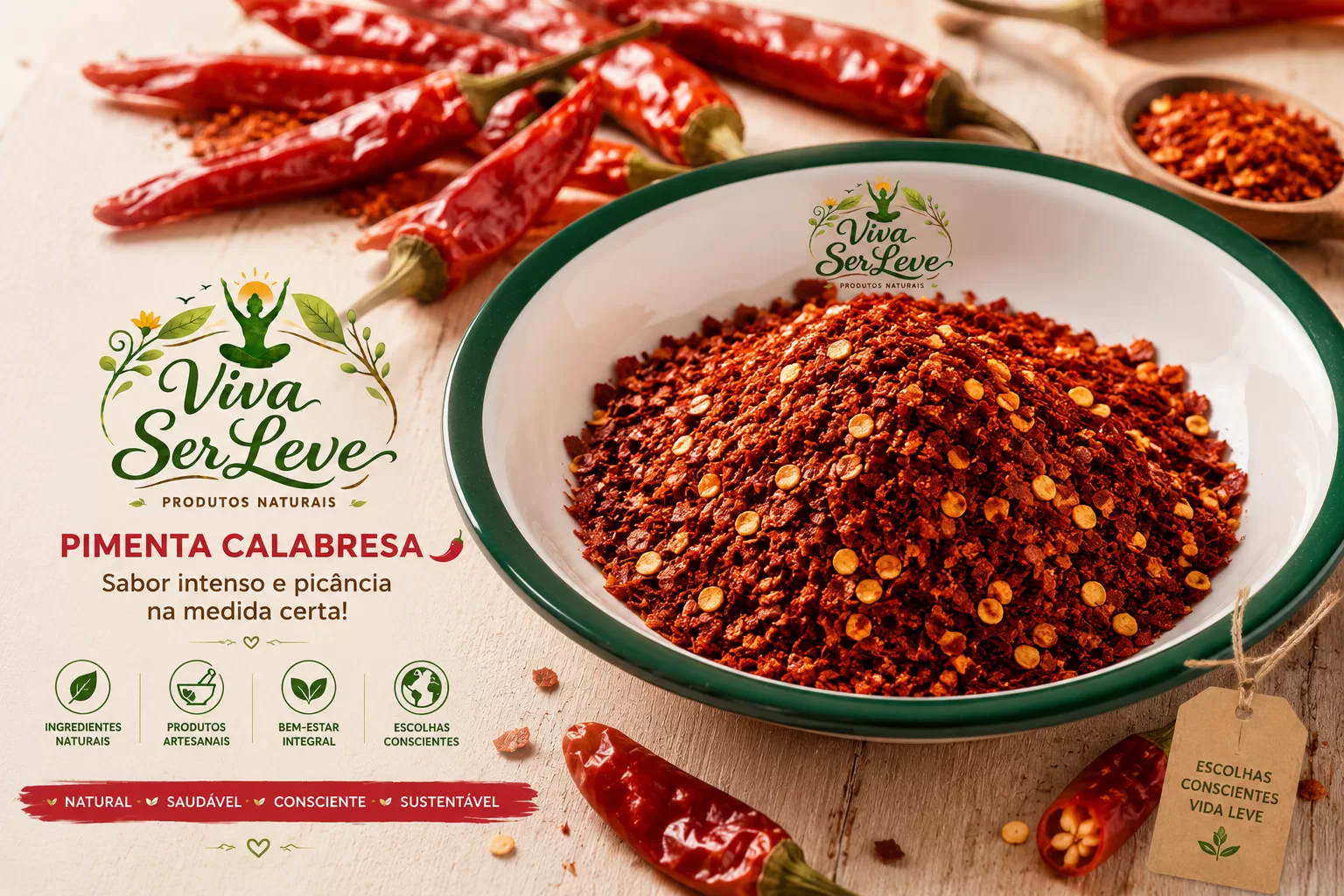 Pimenta Calabresa em Flocos